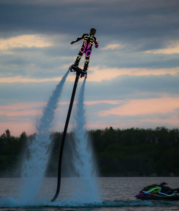 Flyboard and sky diving